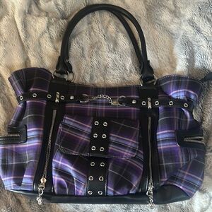 Purple Plaid bag